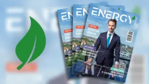 Sigla revistei Energy Magazine, sursa principală de informații și analize din domeniul energetic din România.